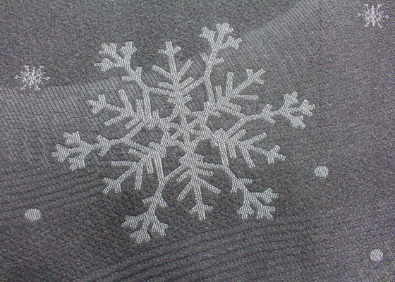 100%のポリエステル良いジャカードはマットレスの生地の雪片パターンを編んだ